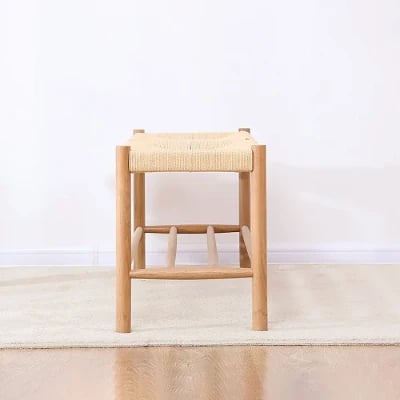 صورة مقعد ساكو بوهو من الخشب المنسوج