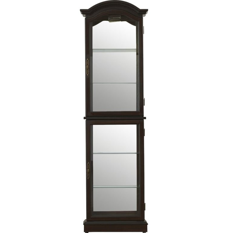 Ping Display Cabinet with Lighting – Natural Wood