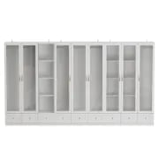 Picture of Glassy Multi-unit and multi-use wardrobe natural wood