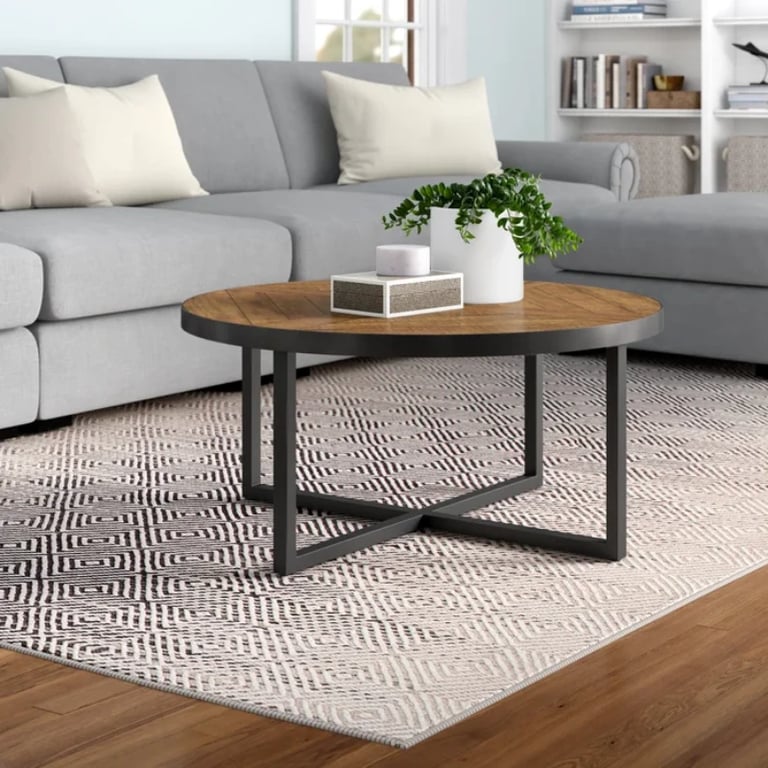 Dillwyn Cross Legs Coffee Table