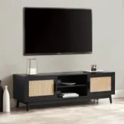 Picture of Lino Natural Wood TV Stand – Woven Doors