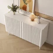 Picture of Loraya Natural Wood Sideboard – Classic Silhouette with Sculpted Texture