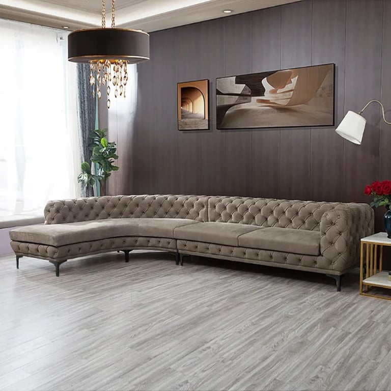 Picture of Montero Curved Sectional -Natural Wood