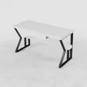 صورة داريل – مكتب كتابة من الخشب الطبيعي مع رف ودرج