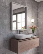 Picture of Orlina – Natural Wood Frame Bathroom Mirror