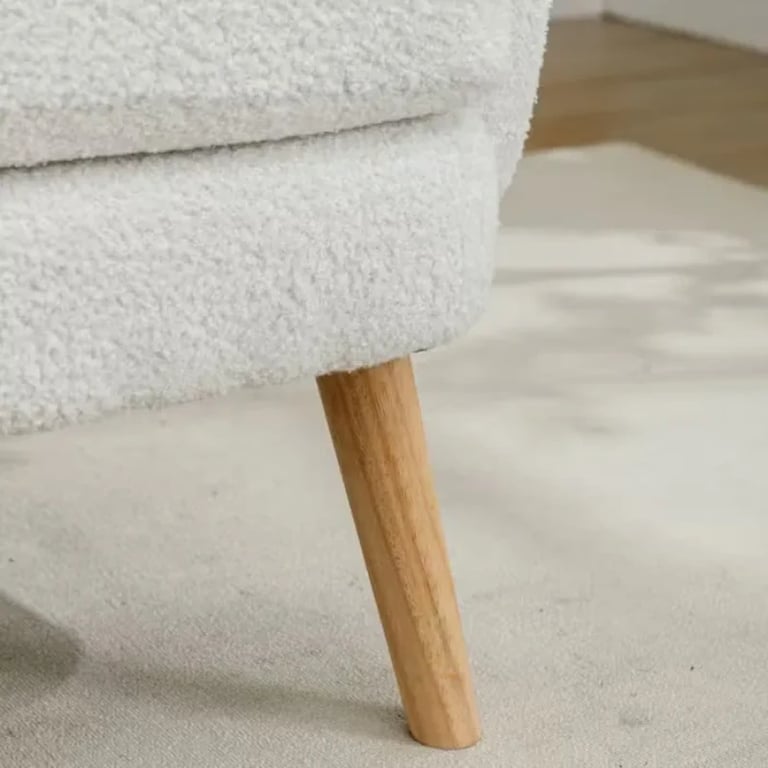 Picture of Velvera Velvet Armchair – Soft Comfort with Natural Wood Legs