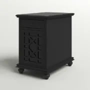 Picture of Ahmara Side table natural wood with storage