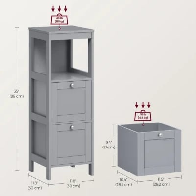 Picture of Lisa Natural wood Bathroom cabinet