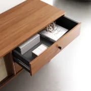 Picture of Caria – Rattan & Natural Wood TV Stand with Drawers