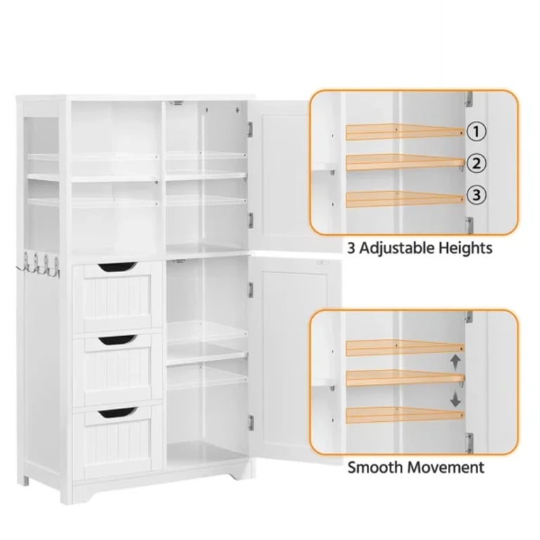 صورة خزانة حمام خشب طبيعي  -سيلا