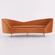 Picture of Kenive Modern 3-Seater Curved Sofa