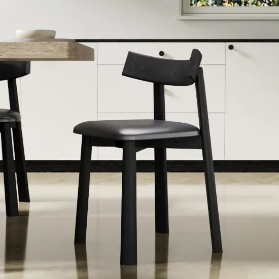 Picture of Kairo Noir Dining Chair – Painted Elegance in Natural Wood