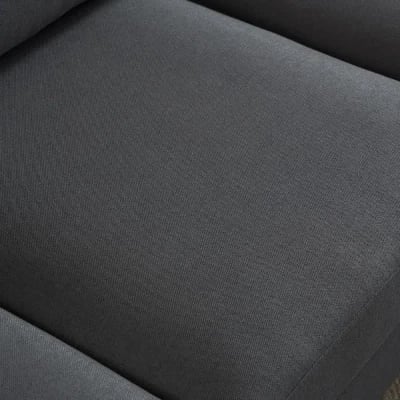 صورة مودين كنبة ركنية على شكل حرف الـ – بقاعدة من الخشب الطبيعي