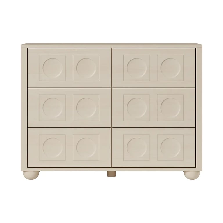 صورة خزانة نوفا – أناقة كلاسيكية مع  ٦ أدراج واسعة