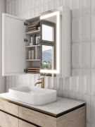 صورة لسترا – خزانة مرآة حمام ليد مع تخزين متعدد الوظائف