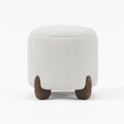 Niva pouf - Natural wood