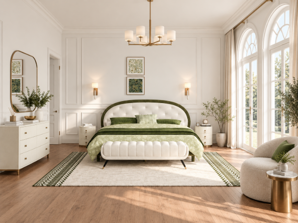 Picture of Verdant Elegance Bed – A Luxurious Fusion of Comfort and Style