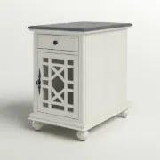Picture of Ahmara Side table natural wood with storage