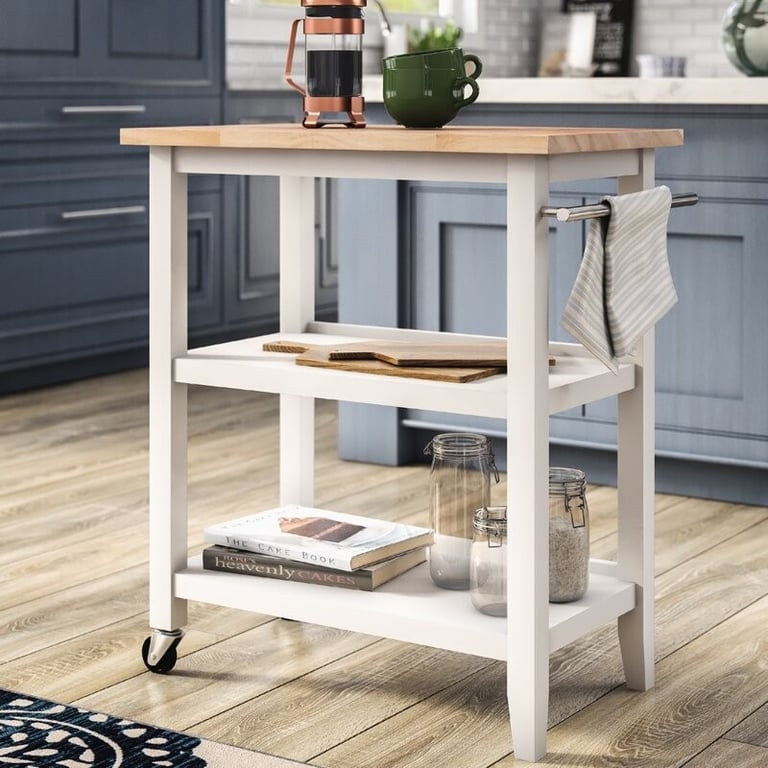 Ropa Solid Wood Kitchen Cart