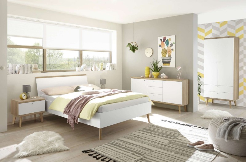 Picture of Norda Bedroom Set 4 Piece - Natural Wood