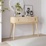Elara Console Table – Natural Wood