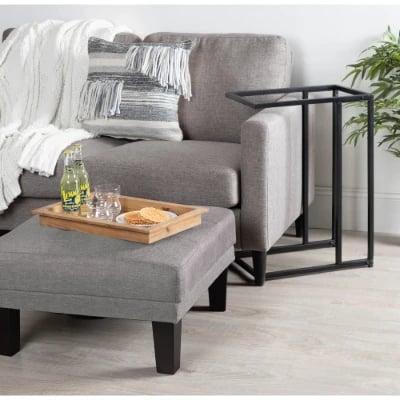 Picture of Clamy Side table Natural wood with Metal