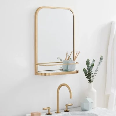 Seamless Wall Shelf Mirror 