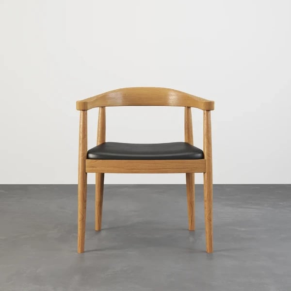 صورة تورنو – كرسي بذراعين  من الخشب الطبيعي المقاوم، لطاولة الطعام وزوايا القهوة