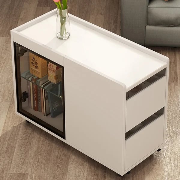 صورة طاولة جانبية خشب طبيعي نارو - متعددة الاستخدامات