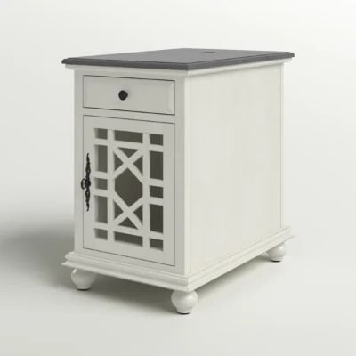 Picture of Ahmara Side table natural wood with storage