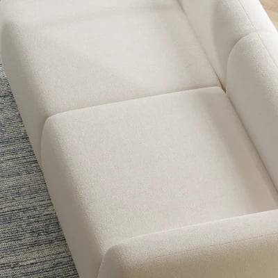 Picture of Lunea Cloud Sofa – Modular 3-Seater with Natural Wood Base