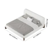 صورة سرير مودرن كريفين - خشب طبيعي