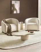 Luvora - Curved Velvet Armchair
