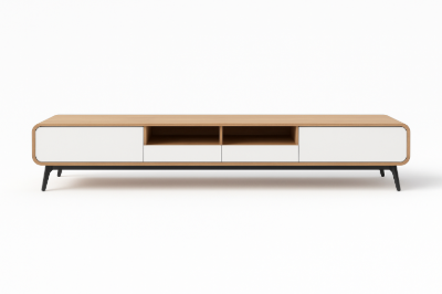 Picture of Harmony Natural Wood TV Unit – Sleek & Low-Profile Design