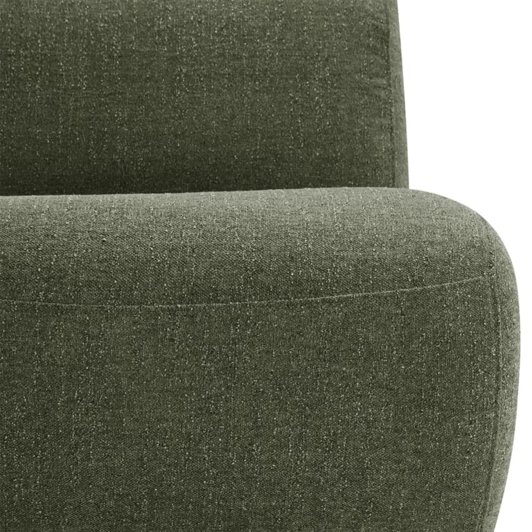 Picture of Fleuron Curved Accent Chair - Natural Wood.