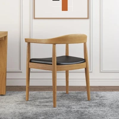 صورة تورنو – كرسي بذراعين  من الخشب الطبيعي المقاوم، لطاولة الطعام وزوايا القهوة