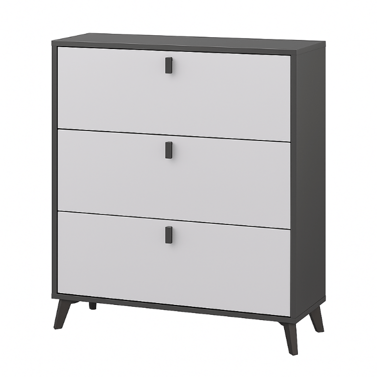 Picture of Recetar Shoe Storage Cabinet - 3 Folding Drawers