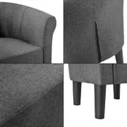 صورة كرسي روما المبطن من الخشب الطبيعي