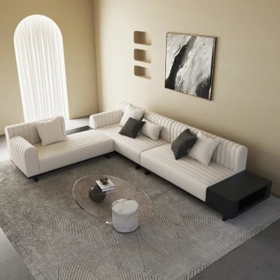 Picture of Cavallo L-Shaped Sectional – Natural Wood