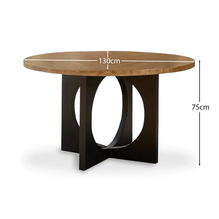 Picture of Maven Round Dining Table – Natural Wood