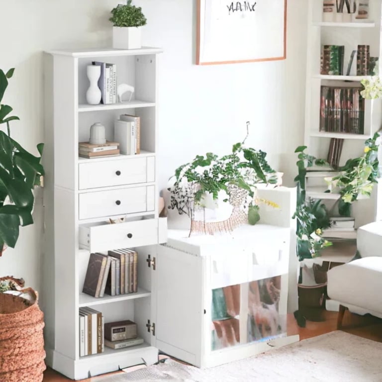 صورة خزانة حمام خشب طبيعي -آرميا