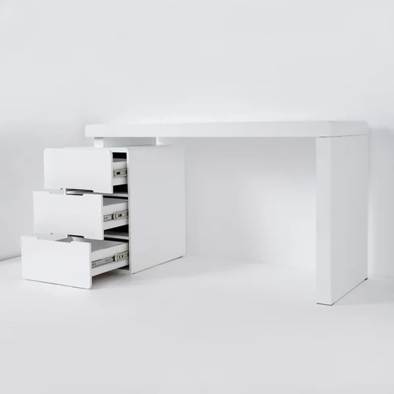 Picture of Mular – Natural Wood Desk with Multi-Drawer Storage & Movable Cabinet