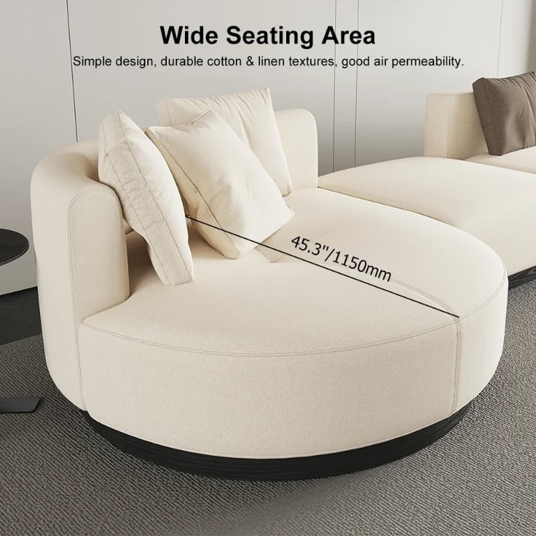 Picture of Sandro L-Shaped Sectional – Natural Wood