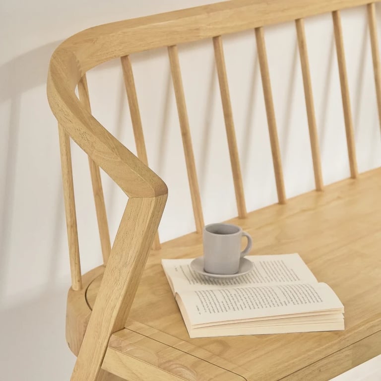 صورة مقعد إلستا من الخشب الطبيعي