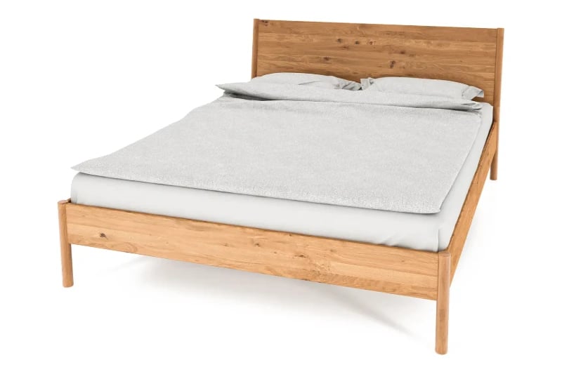 Picture of Lior – Natural  Wood Bed Frame with Natural Grain