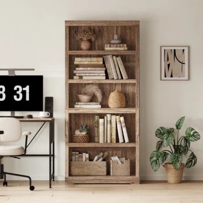 Kiwako – Modern Natural Wood Display Bookcase