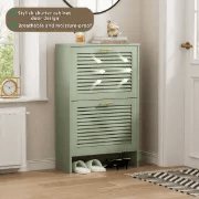 Solène – Modern Natural Wood Shoe Cabinet