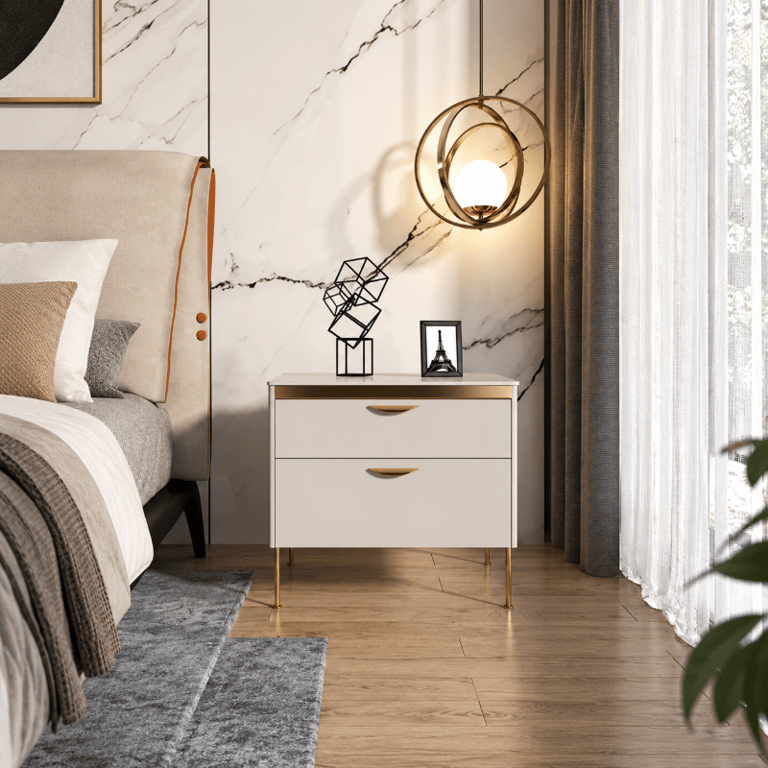Picture of Fera Modern White Nightstand