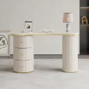 Picture of Hetachi – Natural Wood Office Desk with Double Pedestal