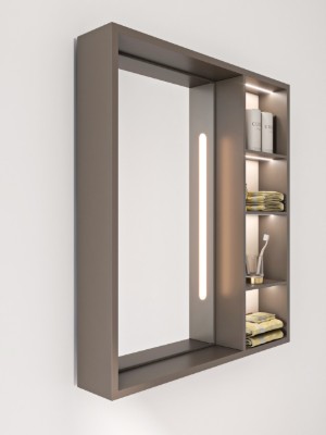 Picture of Cavea – Smart LED Bathroom Mirror Cabinet with Storage Shelves